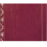 Tyrian Purple Tussar Embroidered Saree
