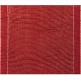Brown Red Embroidered Silk Blend Saree