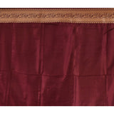 Burgundy Floral Kalga Bel Banarasi Silk Saree