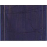Dark Navy Blue Embroidered Tussar Silk Saree
