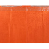 Bright Orange Floral Butti Banarasi Silk Saree