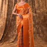 Rich Orange Woven Patola Silk Saree