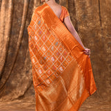 Rich Orange Woven Patola Silk Saree