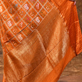 Rich Orange Woven Patola Silk Saree