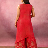 Pink Long Jacket Embroidery Set