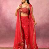 Pink Long Jacket Embroidery Set