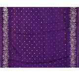 Classic Violet Buttis Woven Banarasi Silk Saree