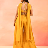 Yellow Embroidery Choli Set