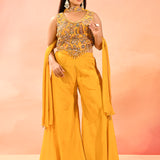 Yellow Embroidery Choli Set
