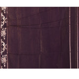 Sangria Purple Tussar Embroidered Saree