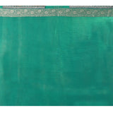 Persian Green Paisley Banarasi Silk Saree