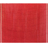 Bright Red Floral Silk Blend Saree