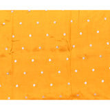 Golden Yellow Butti Embroidered Silk Saree