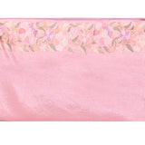 Soft Pink Floral Tissue Silk Saree