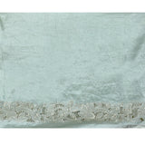 Mint Green Embroidered Satin Silk Saree