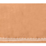 Tawny Brown Floral Embroidered Silk Blend Saree