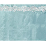 Light Sea Green Floral Embroidered Silk Blend Saree
