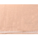Pale Brown Floral Silk Blend Saree
