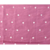 Fandango Pink Floral Silk Blend Saree