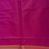 Royal Blue Paithani Silk Saree With Lotus, Bird & Floral Weave Pallu & Gold Zari Border