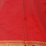 Beige Gold Zari Floral Jaal Silk Saree With Lotus Motif Pallu