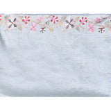 Aqua Blue Floral Tissue Silk Saree