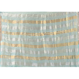 Mint Green Silk Blend Embroidered Saree