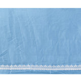 Cerulean Blue Floral Silk Blend Saree