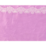 Bright Purple Floral Embroidered Silk Blend Saree