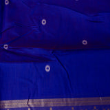 Pink & Blue Banarasi Silk Saree With Patan Patola Double Ikat Weave