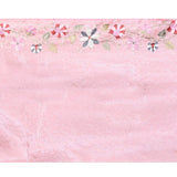 Pastel Soft Purple Floral Tissue Silk Saree