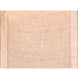 Creamish White Embroidered Tussar Saree