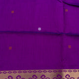 Teal & Purple Banarasi Silk Saree With Patan Patola Double Ikat Weave & Gold Zari Border