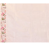 White Floral Tissue Silk Saree