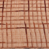 Peach Tussar Silk Saree With Kalamkari Swan & Floral Hand Painted Design & Kantha Embroidery