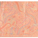 Soft Peach Kani Silk Saree With Pastel Multicolour Paisley Woven Border