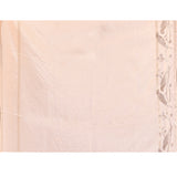 Pure White Tussar Embroidered Saree