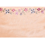 Pastel Beige Floral Tissue Silk Saree