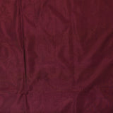 Deep Wine Purple Floral Butti Jaal Dense Floral Pallu Silk Banarasi Saree
