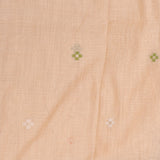Beige Banarasi Linen Saree With Patan Patola Weave Pallu & Butti