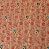 Golden Yellow Woven Floral Butti Linen Silk Banarasi Saree With Self Floral Vine Pallu
