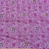 Onion Pink Mauve Banarasi Linen Saree With Woven Floral Tree Pallu