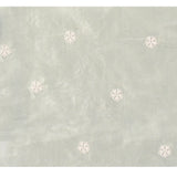 Pale Green Floral Silk Blend Saree