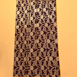 Deep Plum Banarasi Silk Saree With Gold Zari Floral Jaal And Mustard Contrast Border