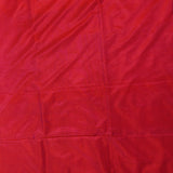 Orange Banarasi Silk Saree With Gold Zari Floral Jaal And Maroon Contrast Border