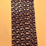 Violet Banarasi Silk Saree With Gold Zari Floral Butti Jaal And Dense Floral Pallu