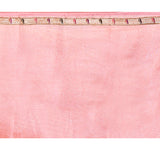 Light Pink Embroidered Tissue Silk Saree