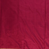 Burgundy Banarasi Silk Saree With Gold Zari Floral Butti Jaal And Oval Paisley Pallu