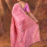 Punch Pink Tissue Silk Saree