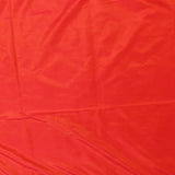 Red Banarasi Silk Saree With Gold Zari Floral Jaal And Oval Butti Pallu